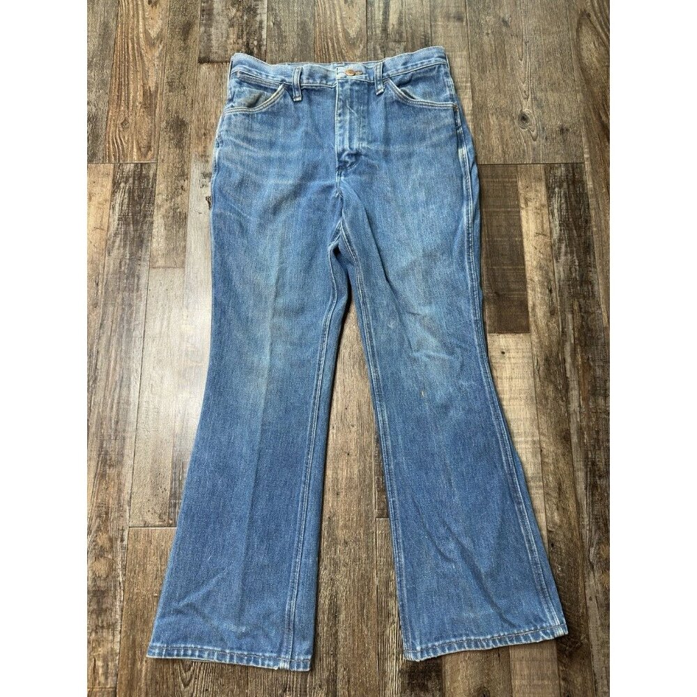 Wrangler Blue Boot Cut Jeans Classic American Style